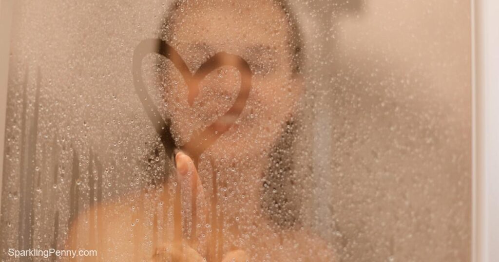 how do hotels keep glass shower doors clean