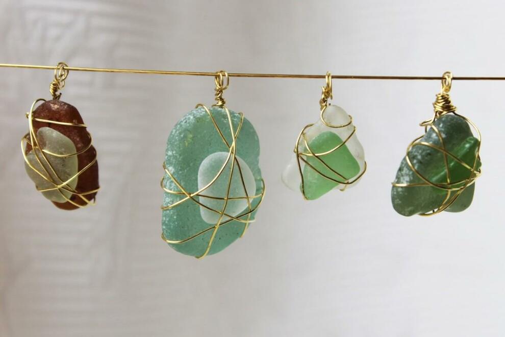 how to make jewellery from sea glass