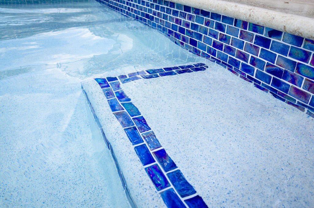 how to clean glass pool tile